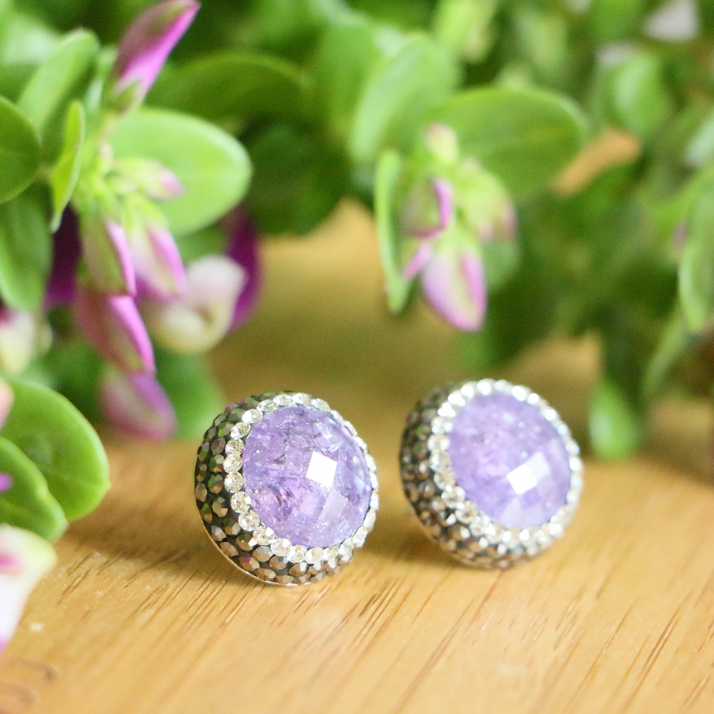 925 Sterling Silver, Star Speckle Stone